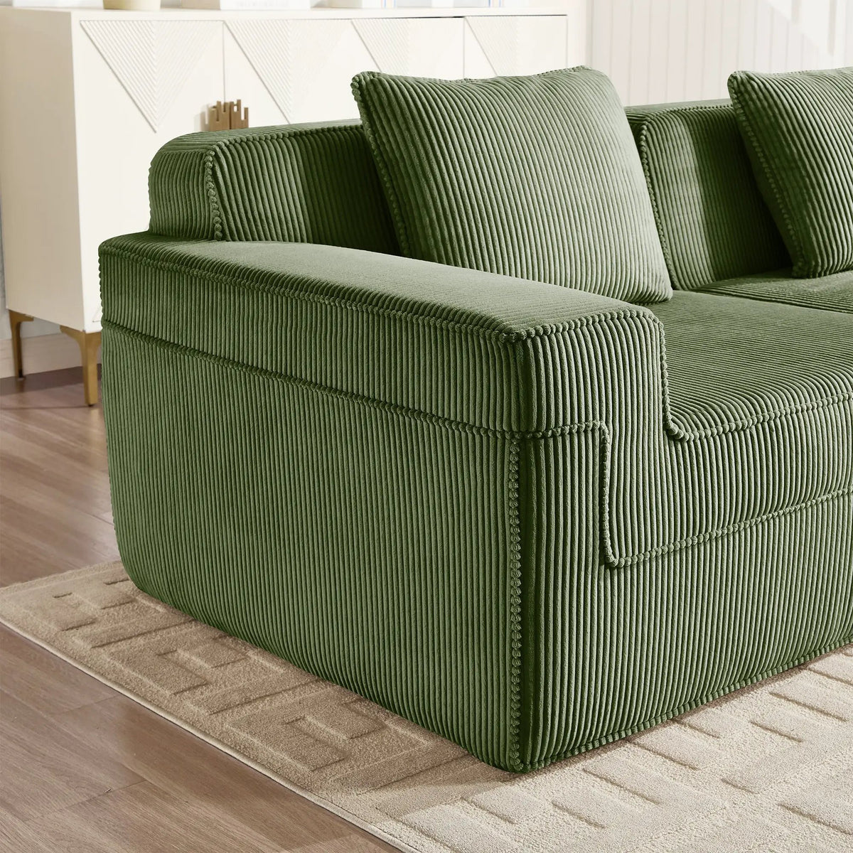 Ottoman Corduroy - Green by HouseOfZazla