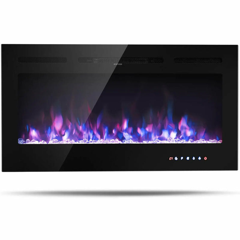 40-Inch Electric Fireplace Recessed with Thermostat by DirectDeals