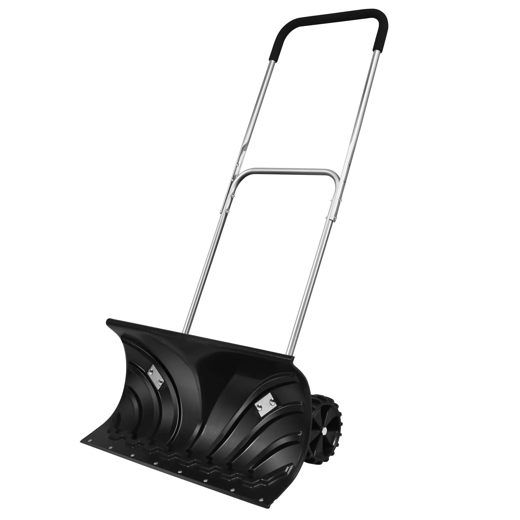 Rolling Snow Pusher Shovel with Adjustable Handle by DirectDeals