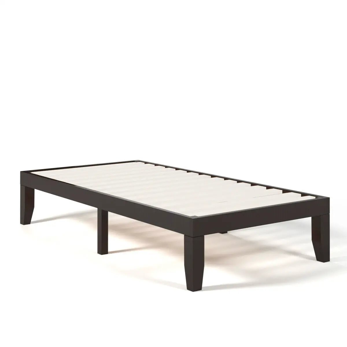 Twin Size 14 Inch Wooden Slats Bed Mattress Frame by DirectDeals