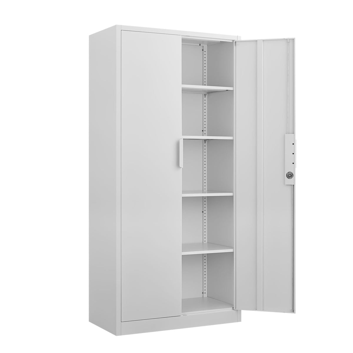 2 Door File Cabinet With Lock, 4 Adjustable Shelves, Heavy-Duty, photo 19 of 21