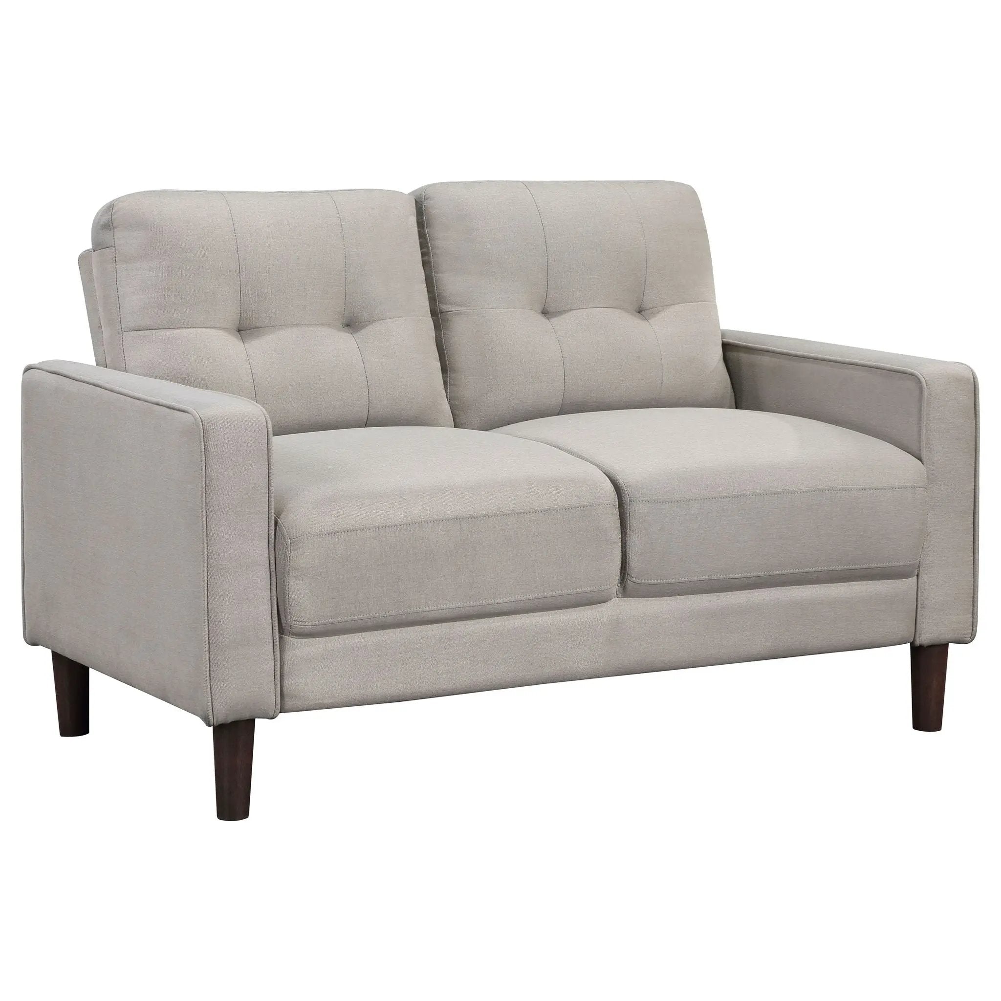 Bowen 3-piece Upholstered Track Arm Tufted Sofa Set Beige by Unique Piece Furniture