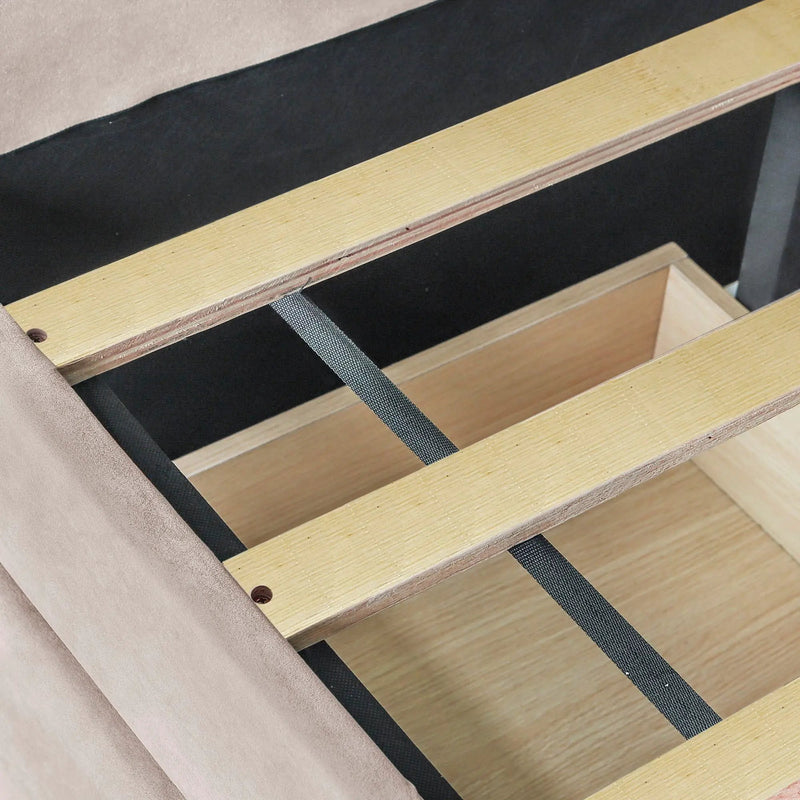 Upholstered Daybed With Two Drawers And Wood Slat by HouseOfZazla