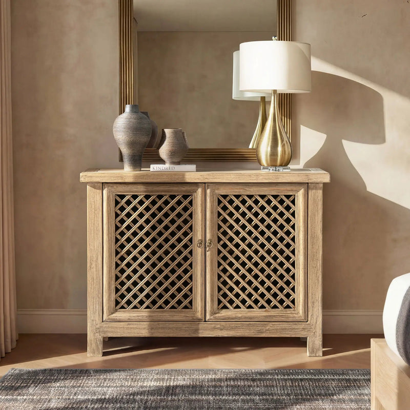 Arden - 2 Door Accent Storage Cabinet - Natural by HouseOfZazla