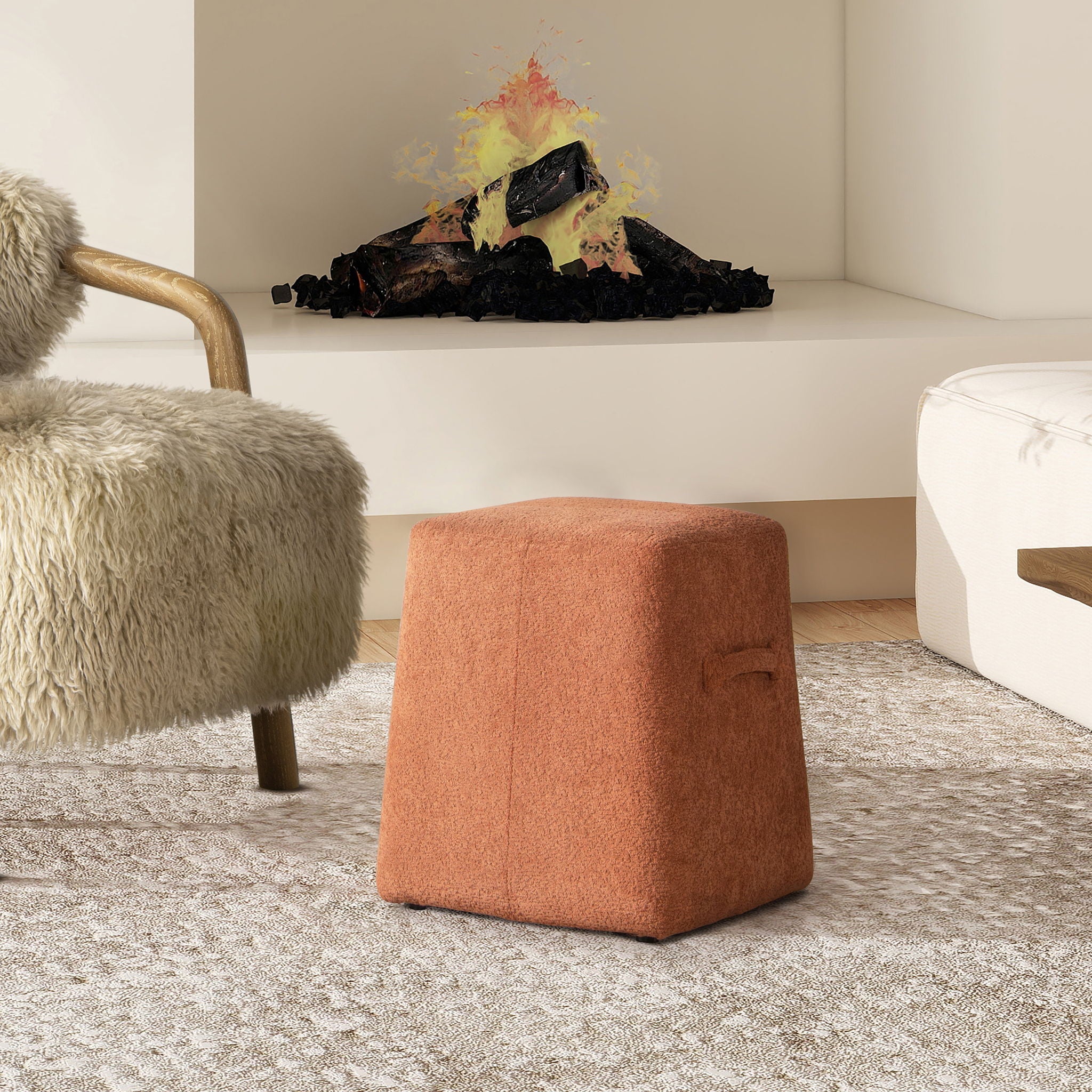 Clyde - Tapered Square Upholstered Ottoman by HouseOfZazla