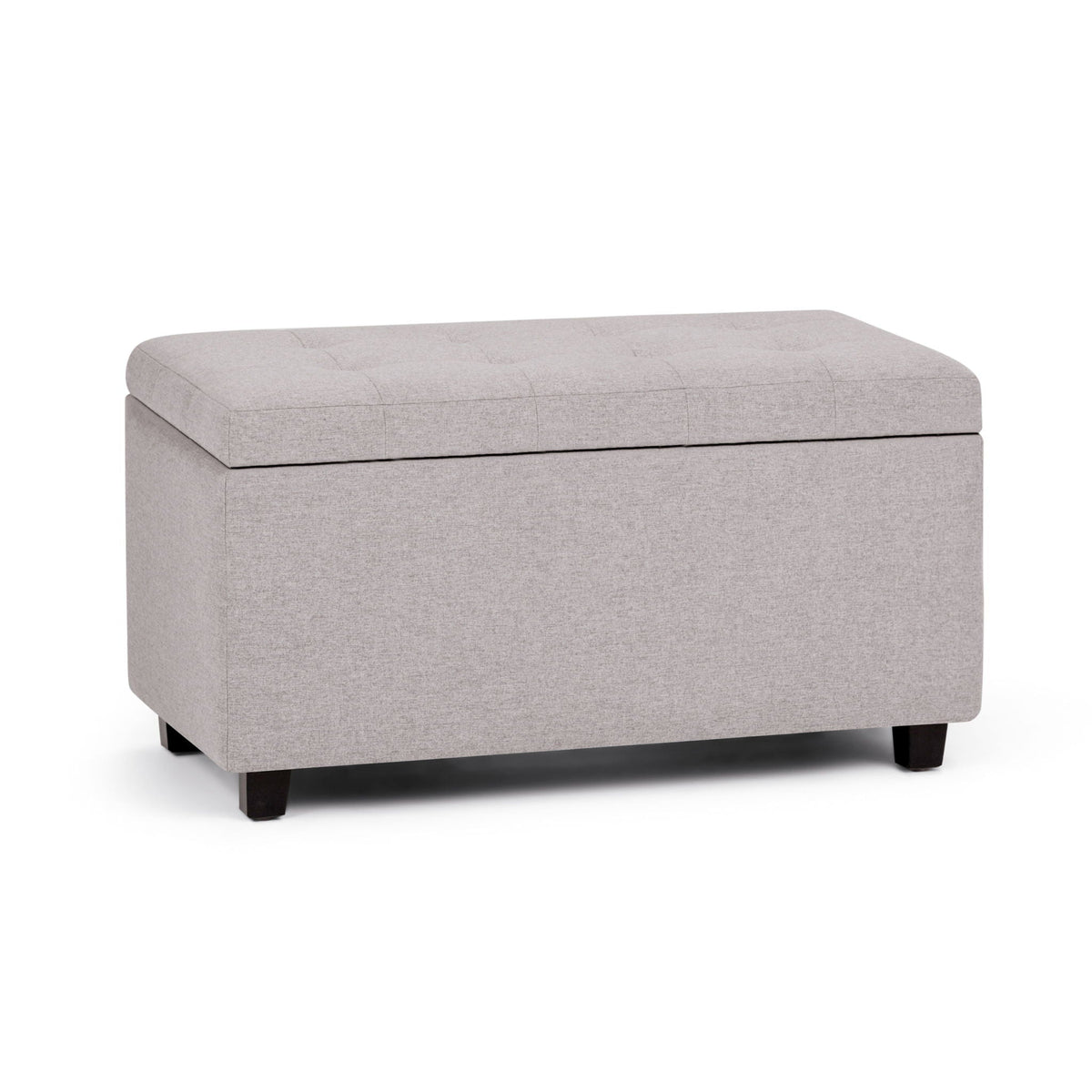 Upholstered Storage Ottoman with Child Safety Hinge - Multiple Colors, photo 9 of 40