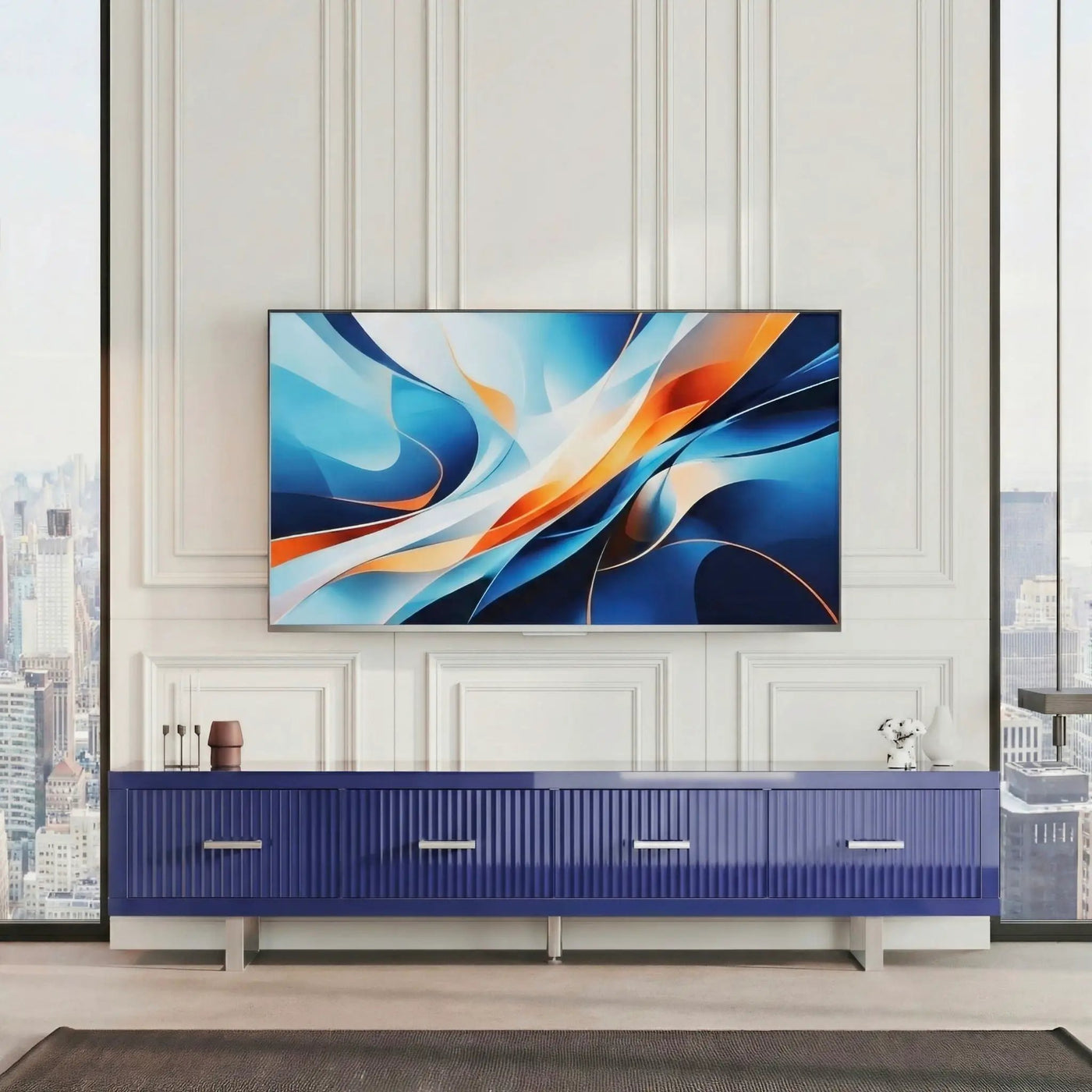 TV Stand With Slatted Drawers by HouseOfZazla