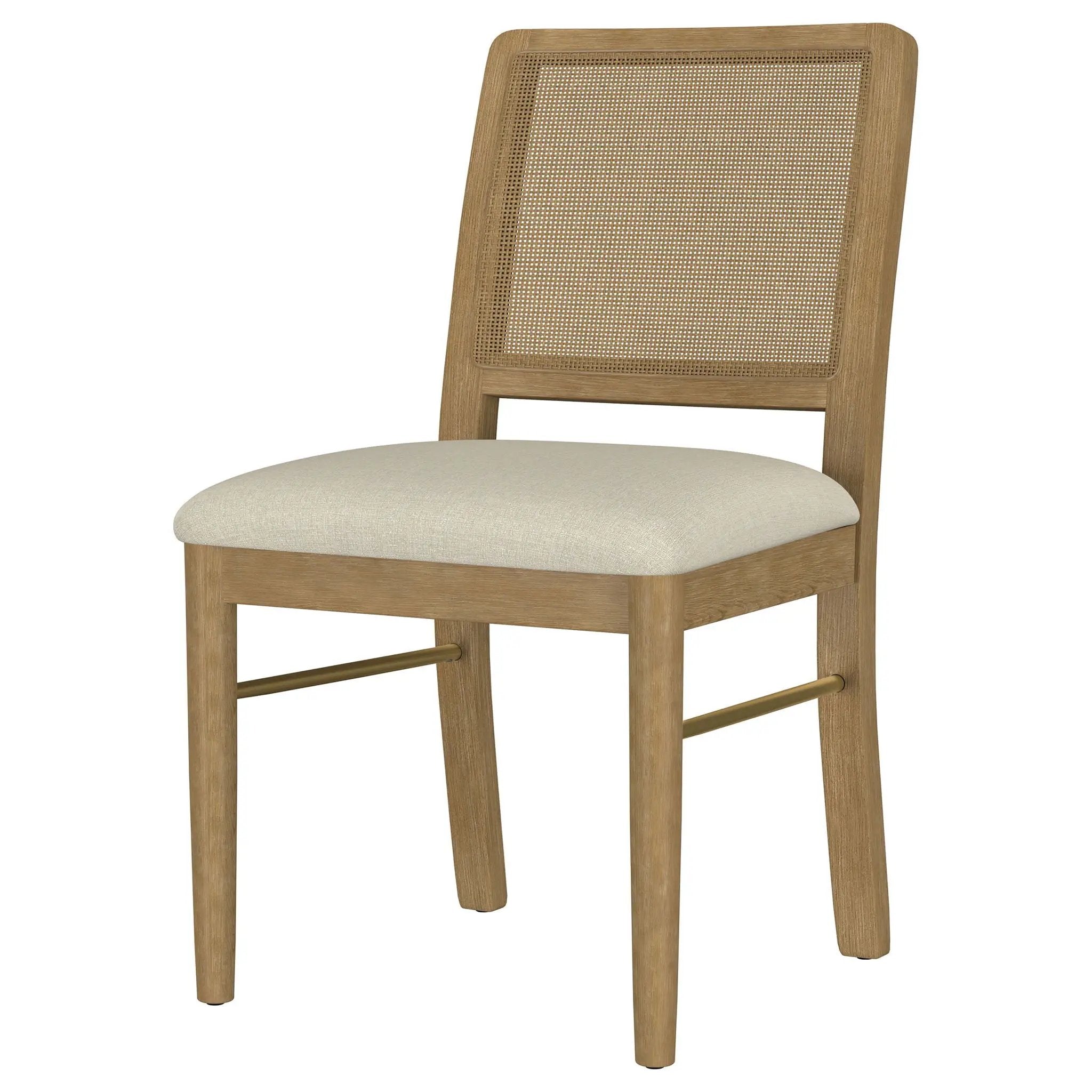 Arini Rattan Cane Dining Side Chair Sand Wash (Set of 2) by Unique Piece Furniture