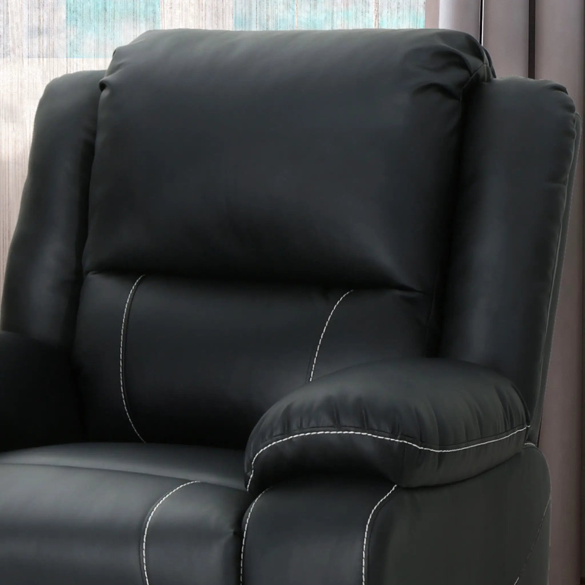 Stylish Wide Manual Swivel Standard Recliner by HouseOfZazla