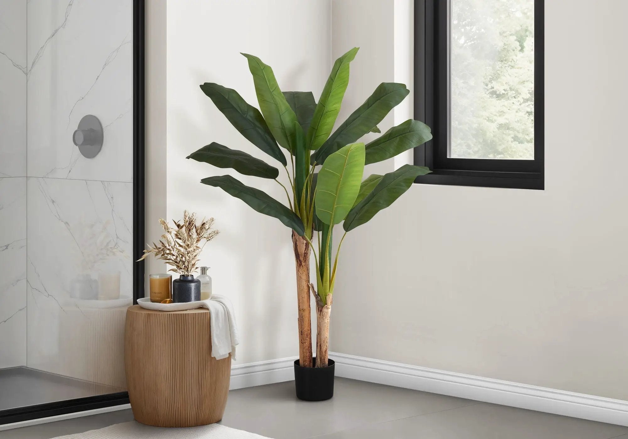 55" Tall Artificial Banana Tree Plant by HouseOfZazla
