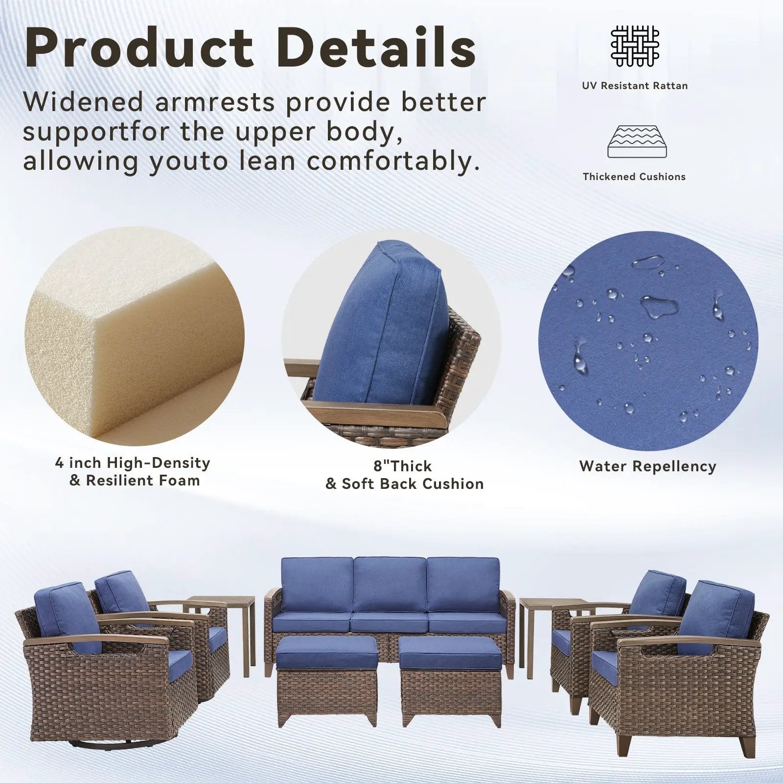 73.6" Wide Outdoor Wicker Patio Sofa by HouseOfZazla
