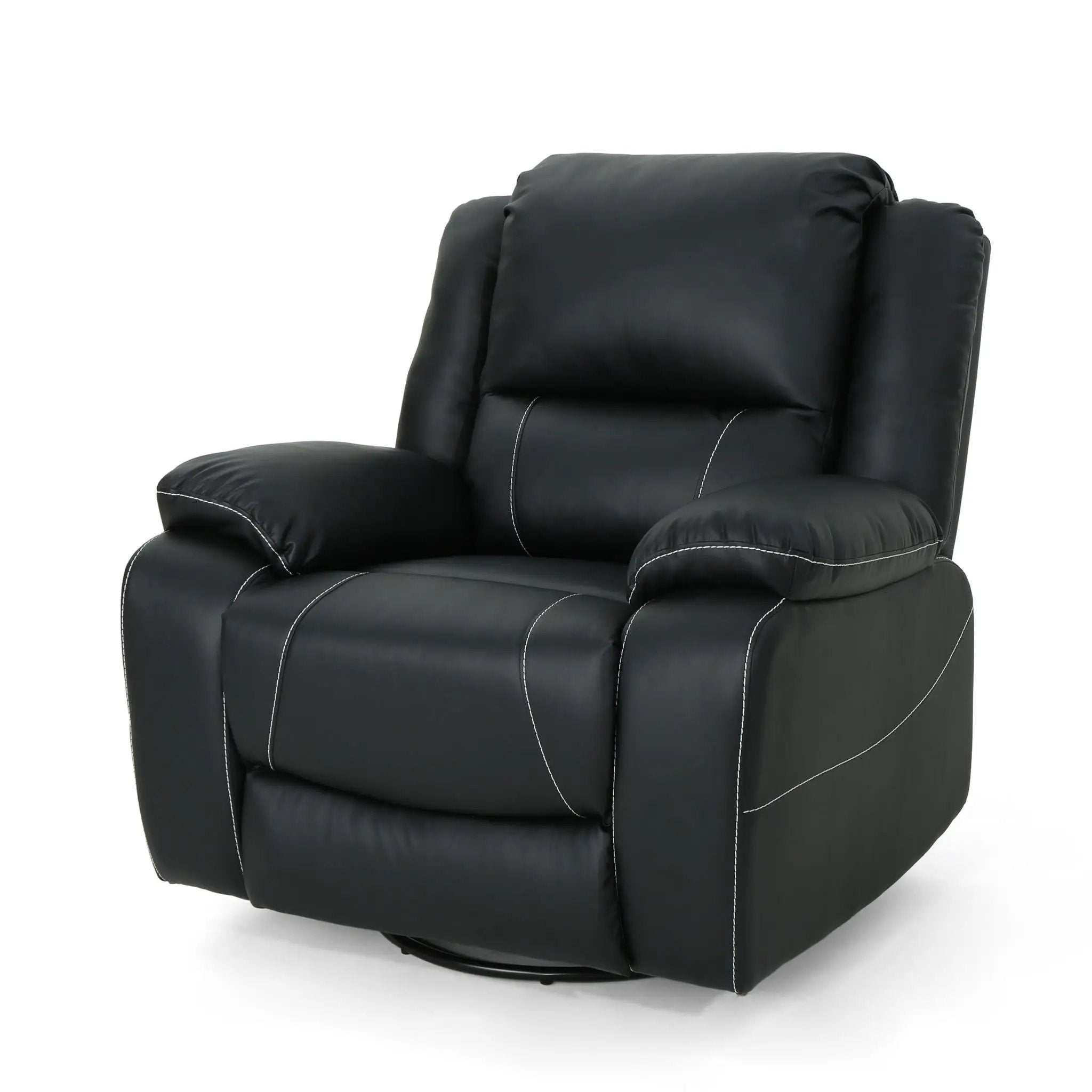 Stylish Wide Manual Swivel Standard Recliner by Unique Piece Furniture
