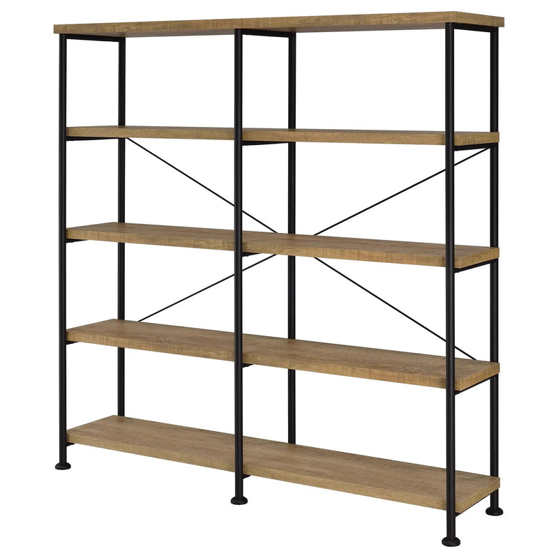 Analiese 63-inch 4-shelf Double Bookshelf Mango by Unique Piece Furniture