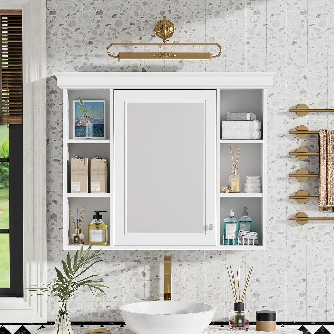 Wall Mounted Bathroom Storage Cabinet With Mirror Door by HouseOfZazla
