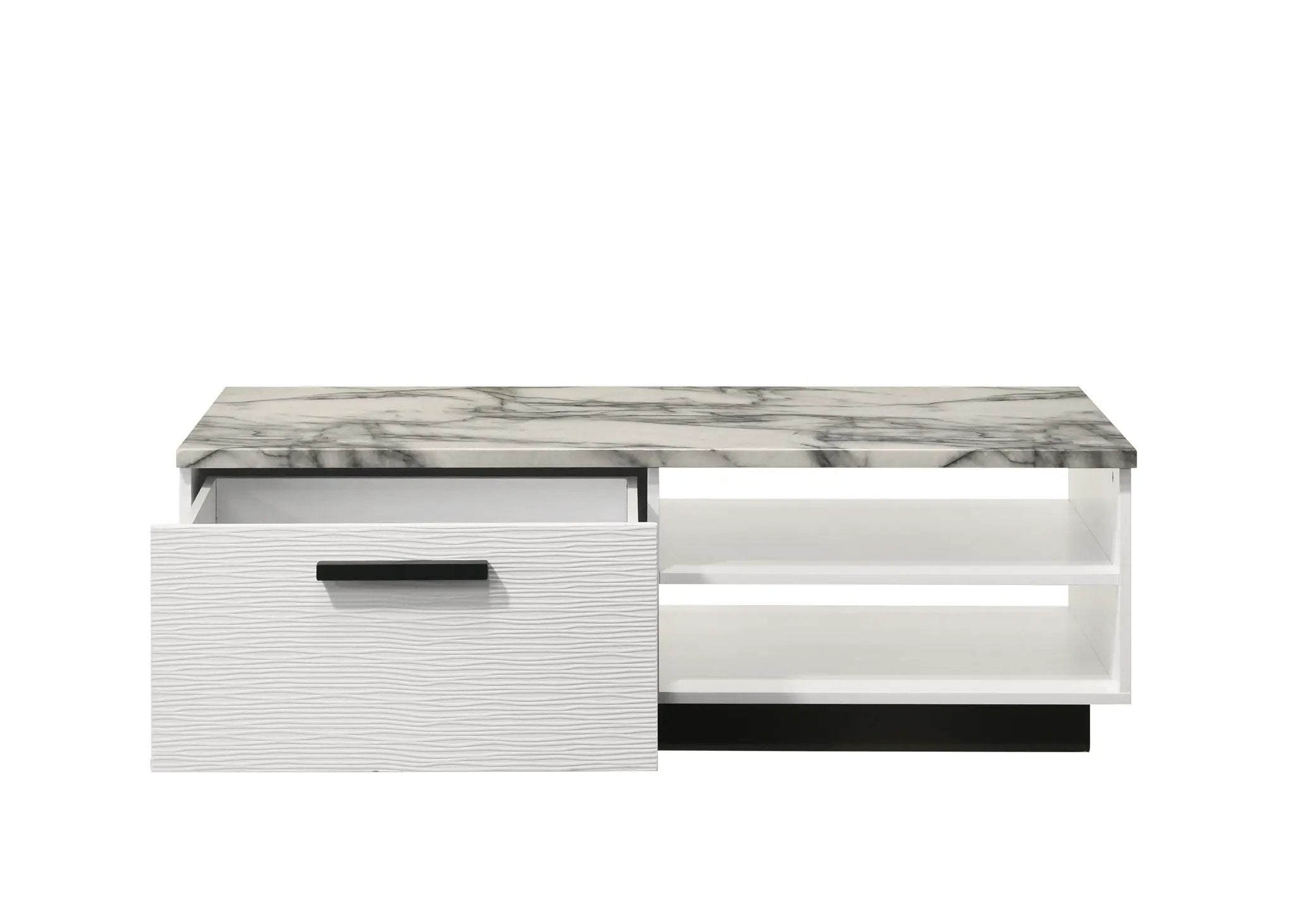 Matilda - Coffee Table With White Faux Marble Top - White by Unique Piece Furniture