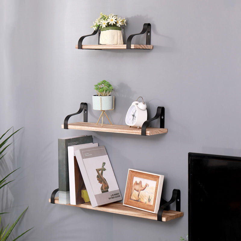 Floating Shelves, Long Wall Shelves (Set of 3), photo 4 of 5