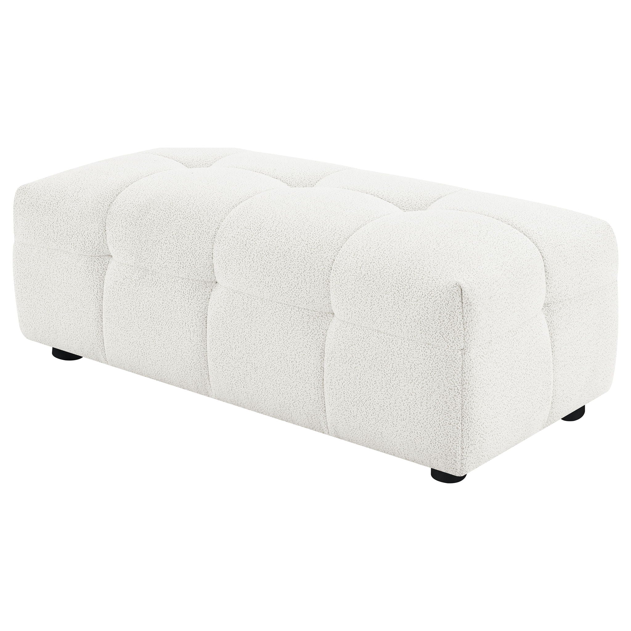 Sooke - Rectangular Ottoman - Off White by HouseOfZazla