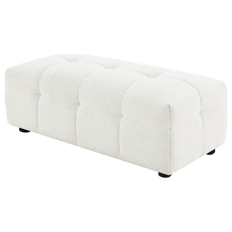 Sooke - Rectangular Ottoman - Off White by HouseOfZazla