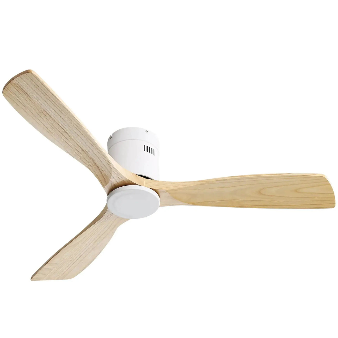 Low Profile Ceiling Fan DC, 3 Blade, Noiseless Reversible Motor, Remote Control by HouseOfZazla