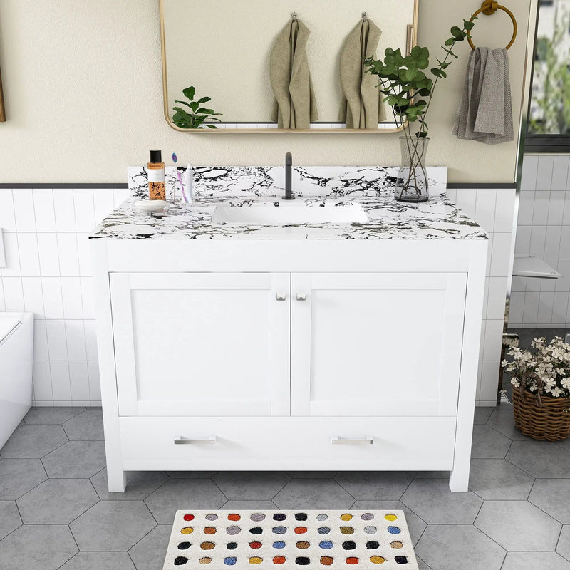 Bathroom Vanity & Storage - White by HouseOfZazla