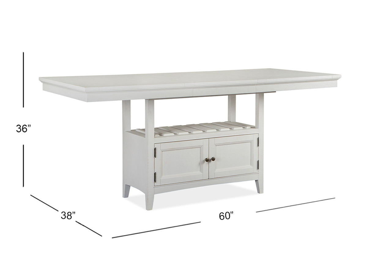 Heron Cove - Counter Table - Chalk White, photo 6 of 7