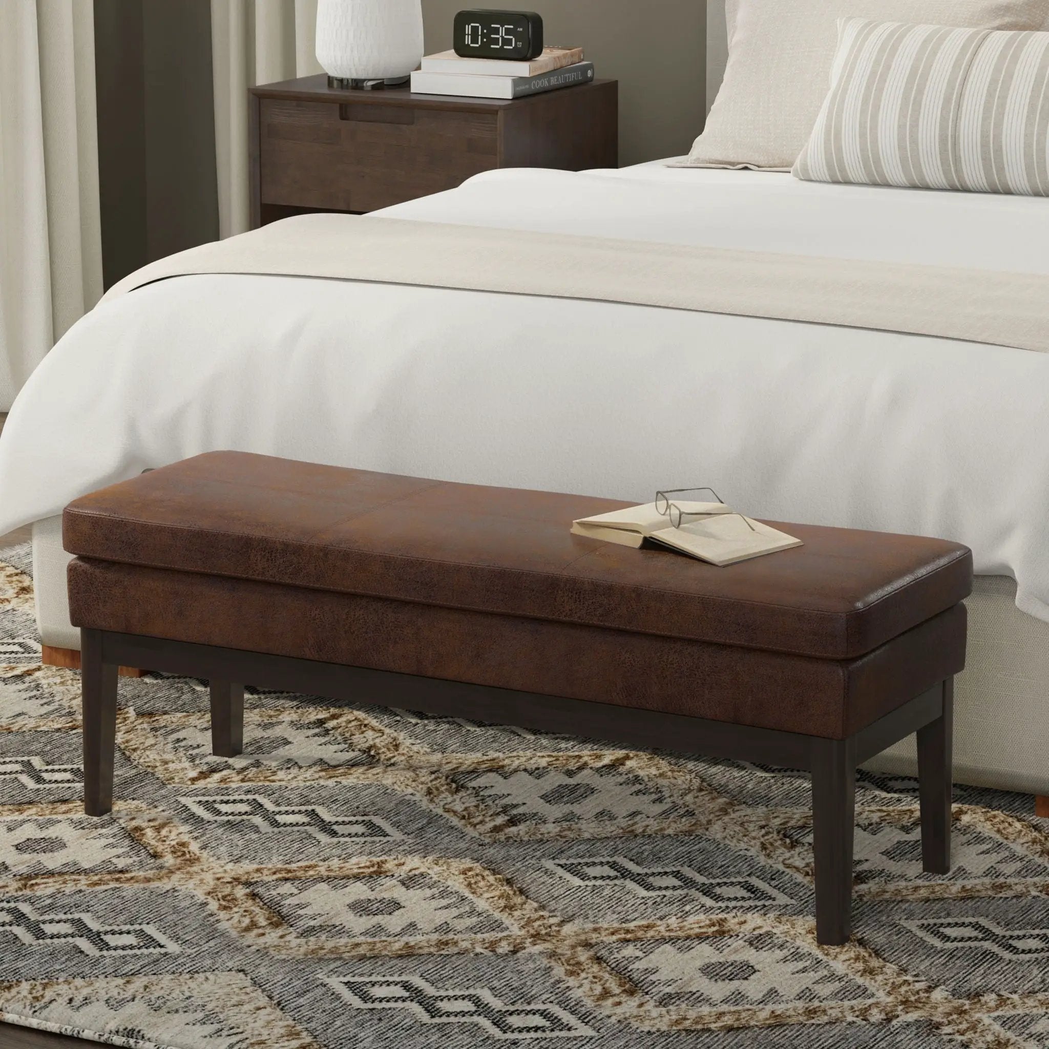 Carlson - Ottoman Bench, Mid Century Design by Unique Piece Furniture