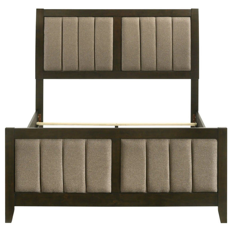 Wilkes 51-inch Upholstered Full Bed Dark Cocoa by Unique Piece Furniture