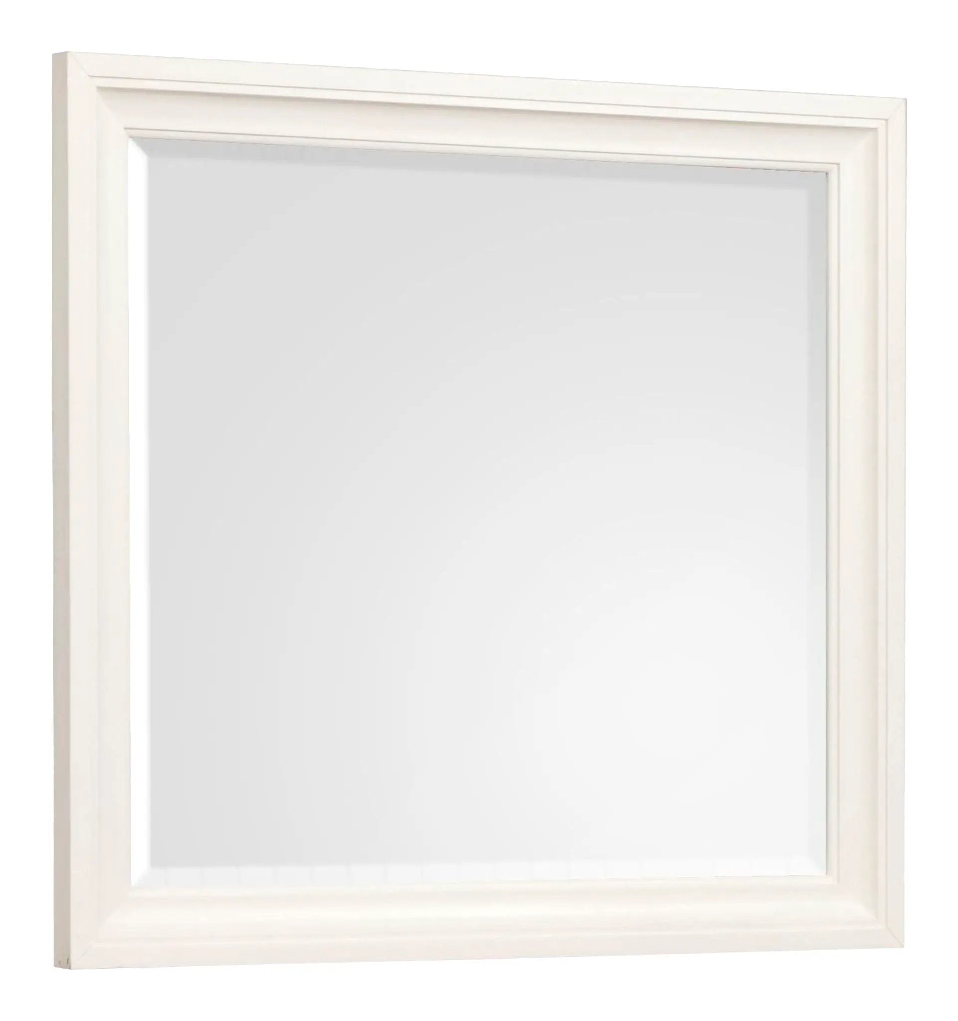 Kingston - Landscape Mirror - Whisper White And Cerused Nutmeg by Unique Piece Furniture
