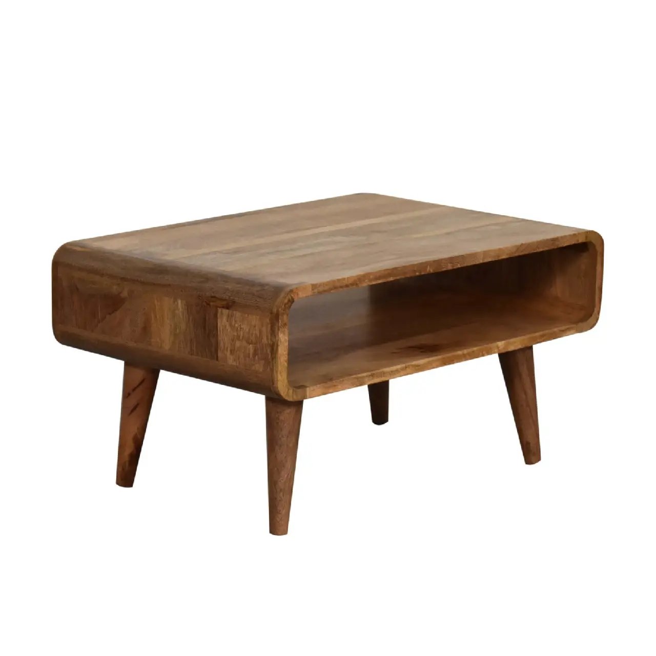 Solid Wood Media Unit, Open Slot, Oak-ish by HouseOfZazla
