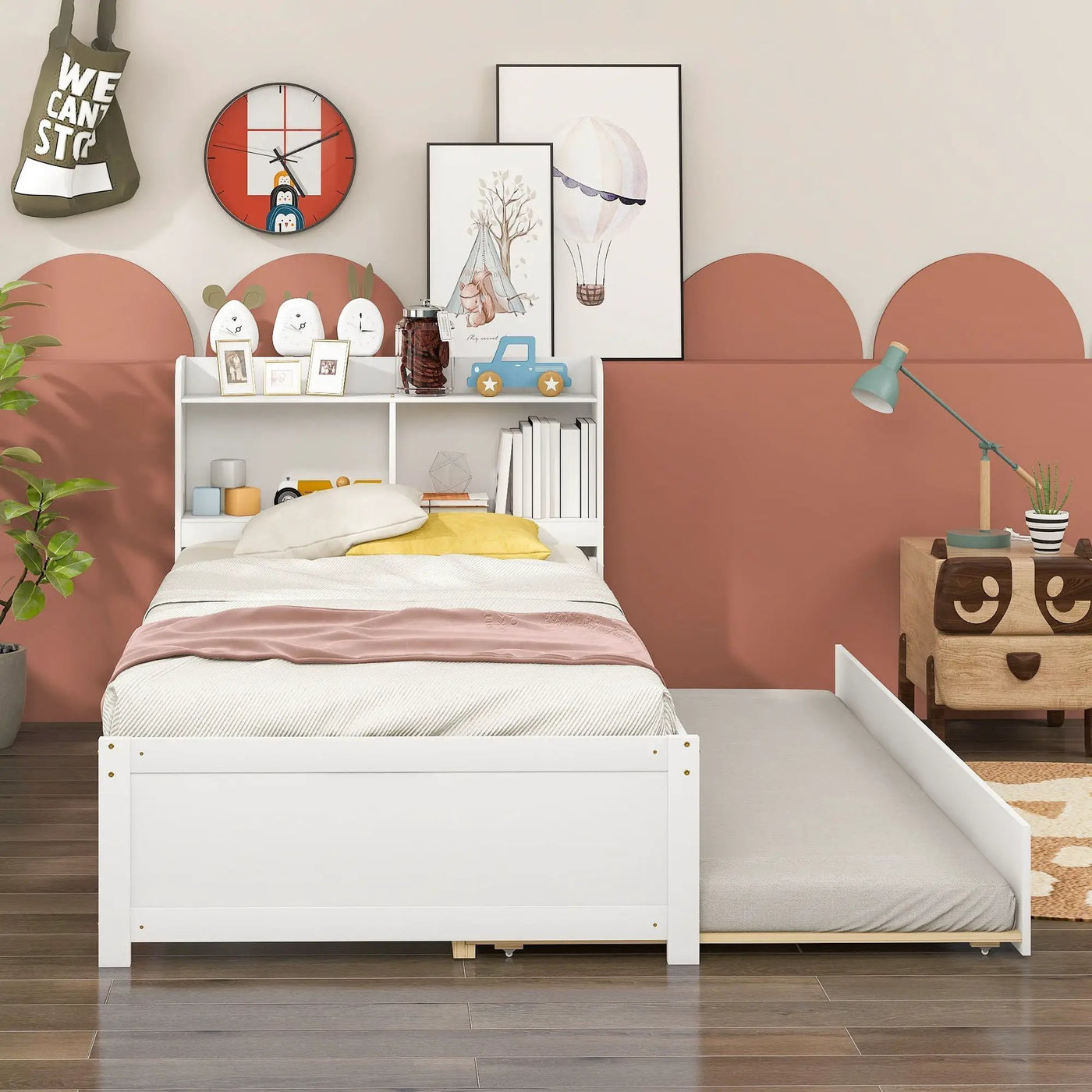 Twin Bed With Trundle, Bookcase by HouseOfZazla