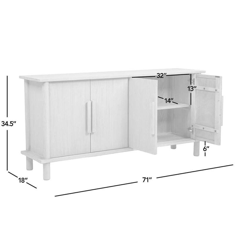 Milo - 4 Door Sideboard - Natural by HouseOfZazla