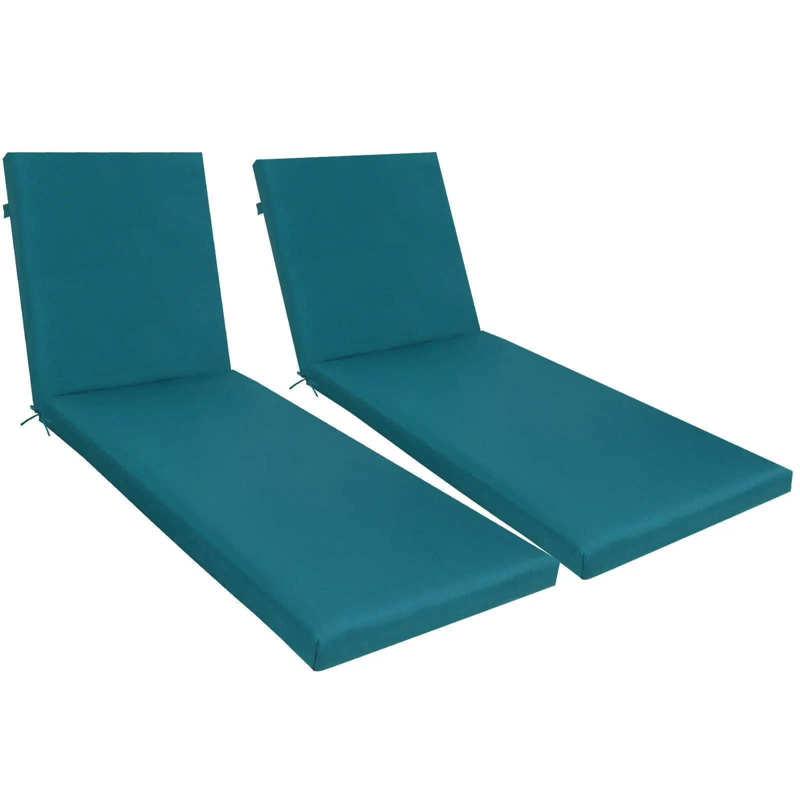 2 Piece Outdoor Chaise Lounge Cushion Set, Replacement Cushions For Patio Furniture by HouseOfZazla