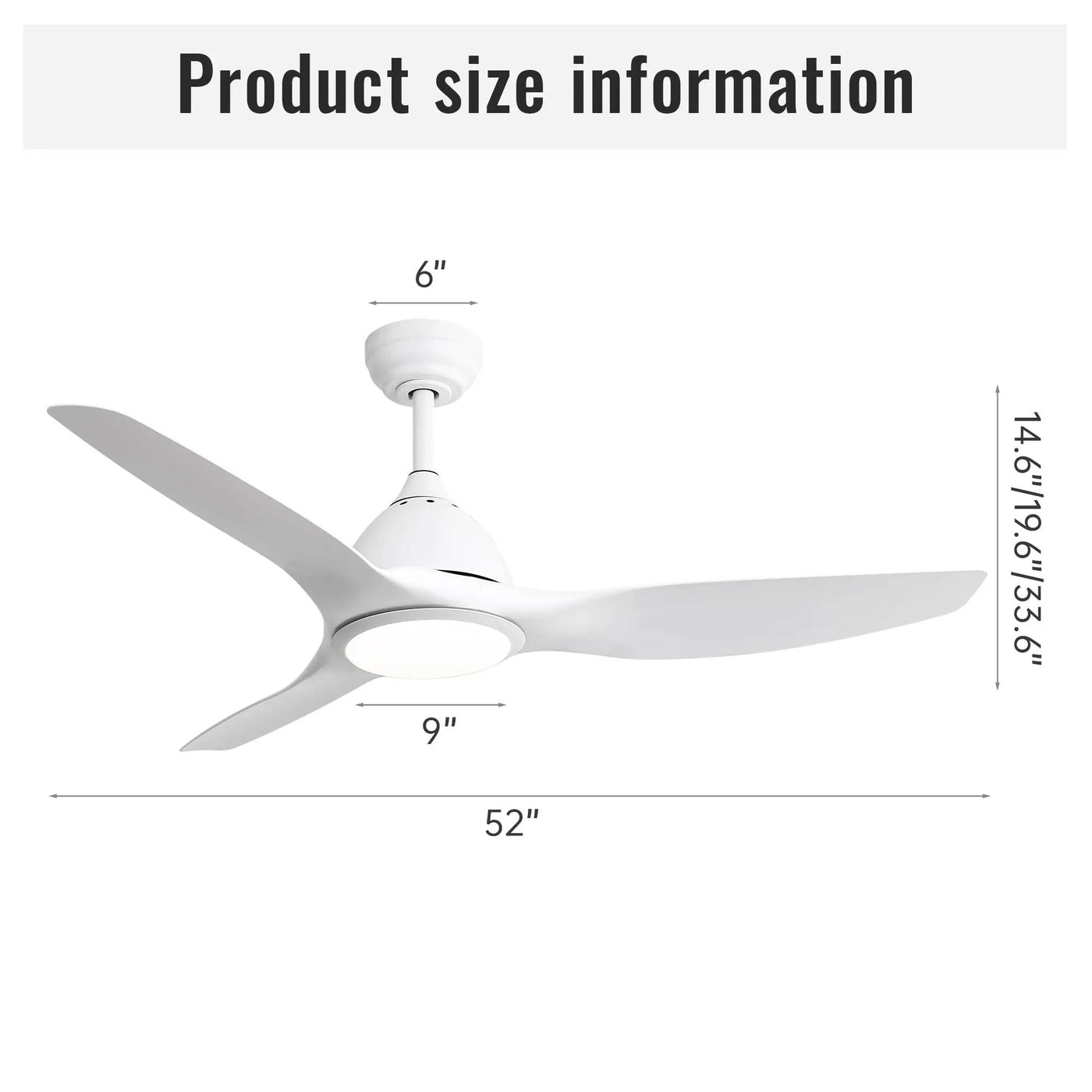 Bredoom Ceiling Fan With Remote Control And LED Light by HouseOfZazla