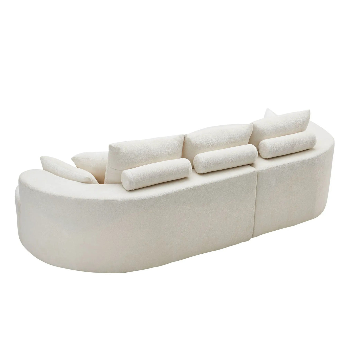 2 Piece Fabric Cloud Curved Sectional Sofa With Chaise by HouseOfZazla