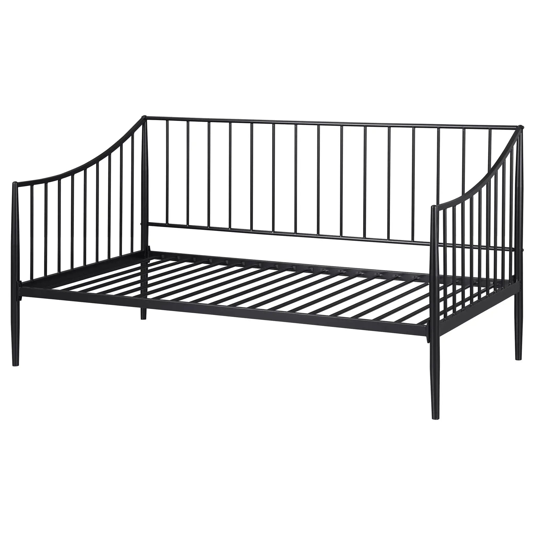 Newbury Metal Twin Daybed Bed Frame Matte Black by Unique Piece Furniture