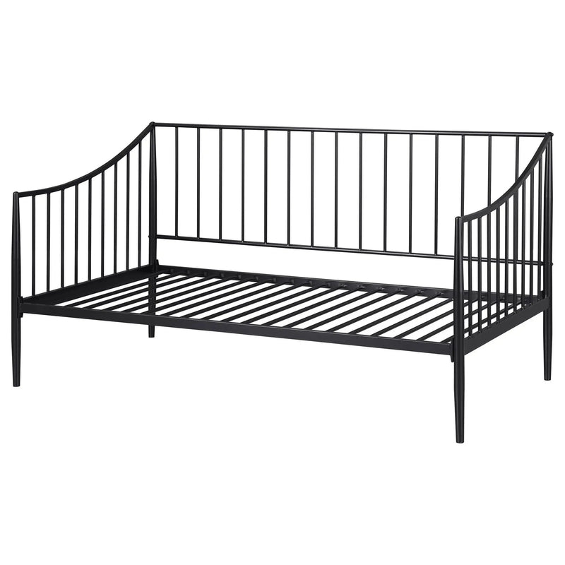 Newbury Metal Twin Daybed Bed Frame Matte Black by Unique Piece Furniture