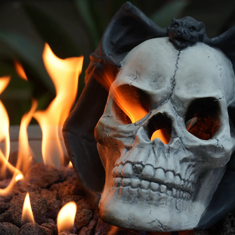 Hand-Welded Fire Pit Skull That Channels Halloween Flame by HouseOfZazla