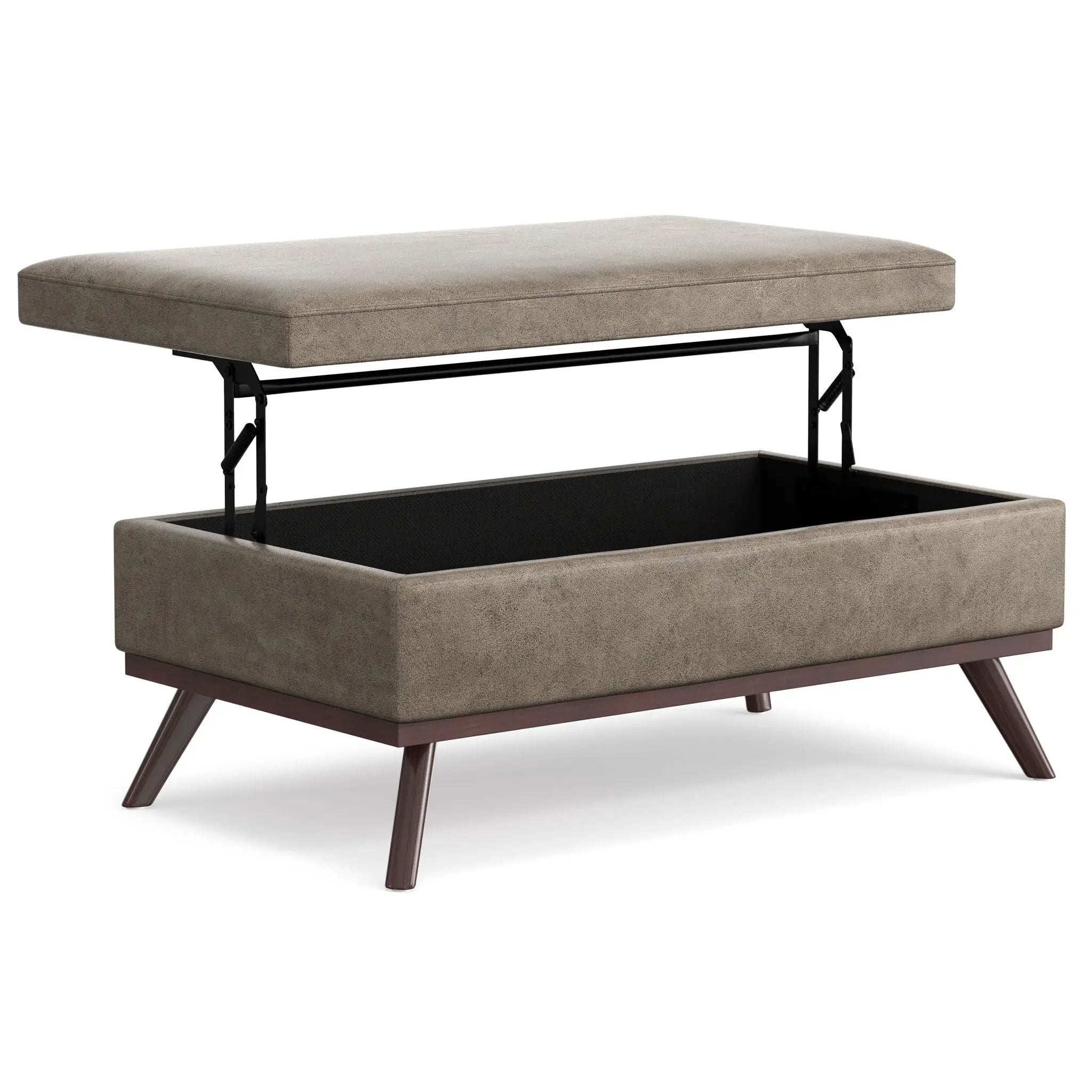 Owen - Multifunctional Square Coffee Table Storage Ottoman by HouseOfZazla