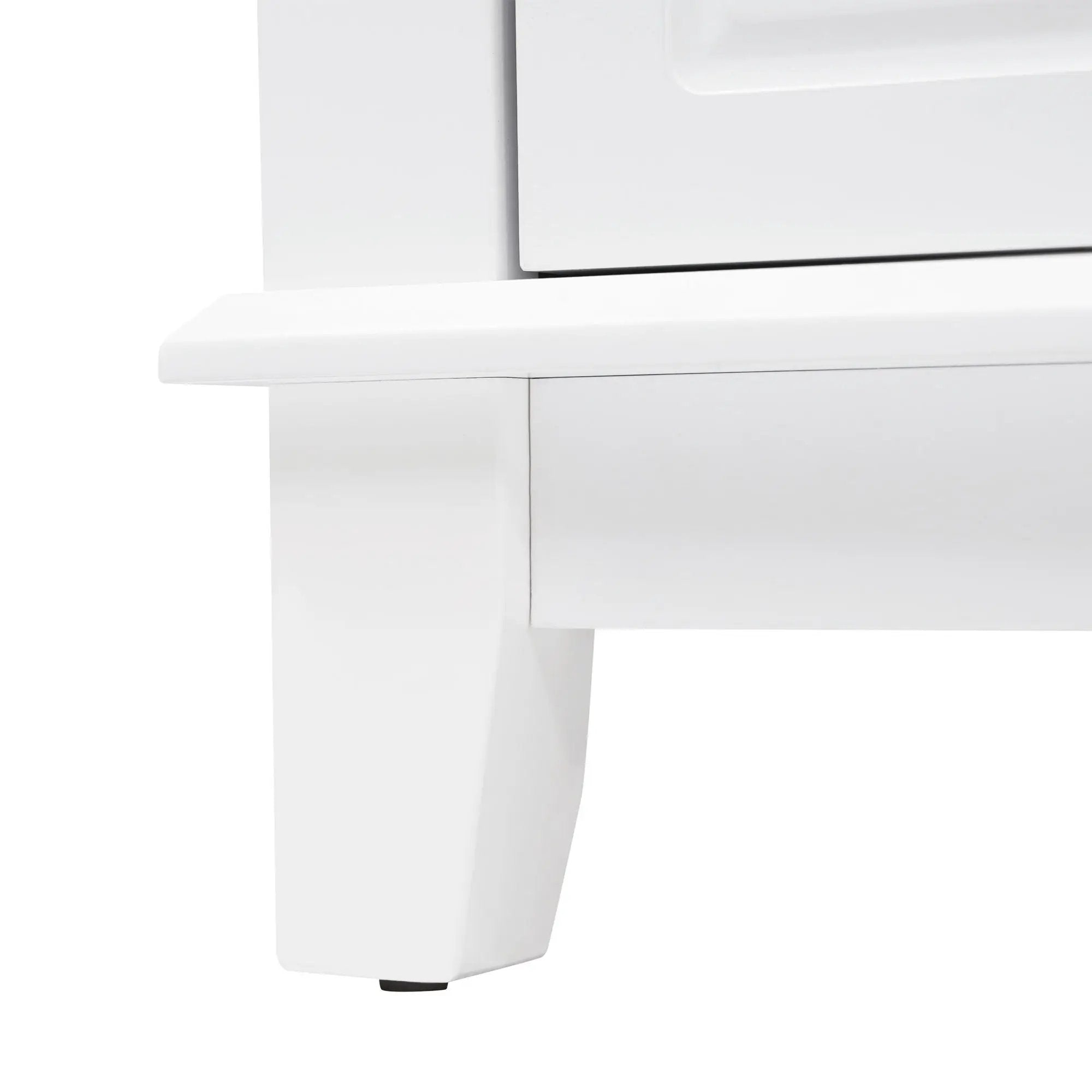 Bathroom Vanity With Sink, 6 Soft Close Drawers & Double Doors - White