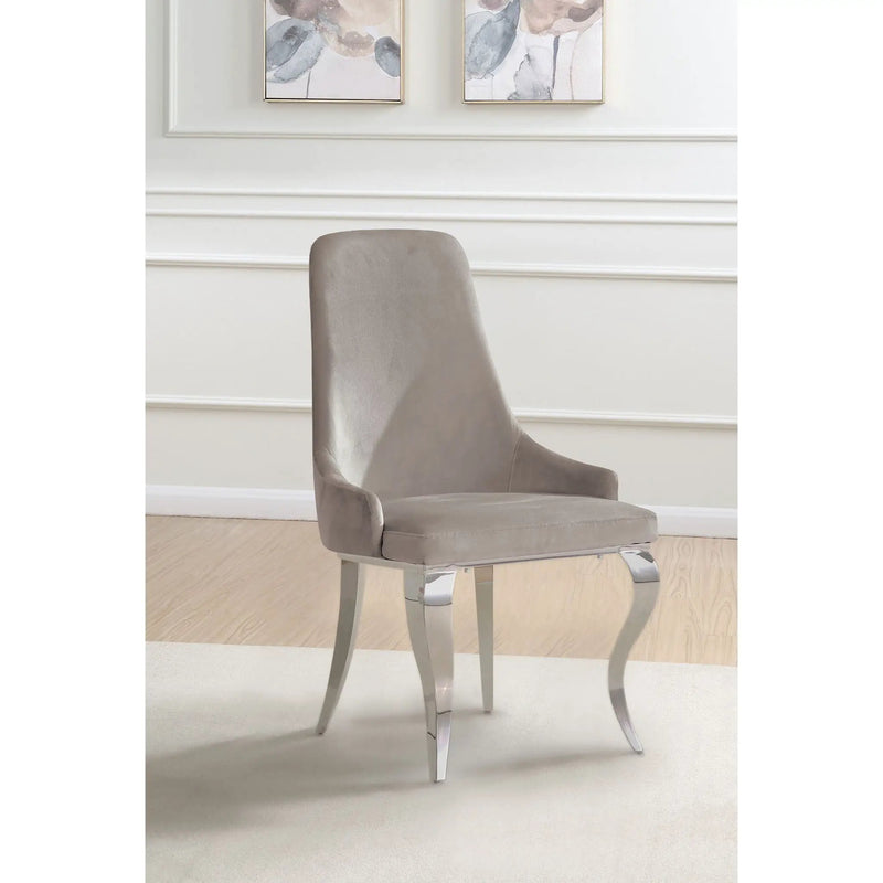Luxury Upholstered Back Dining Chairs (Set of 2)