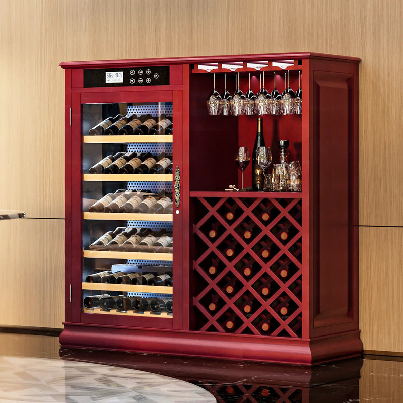 69 Bottles Wood Wine Refrigerator Cabinet by HouseOfZazla