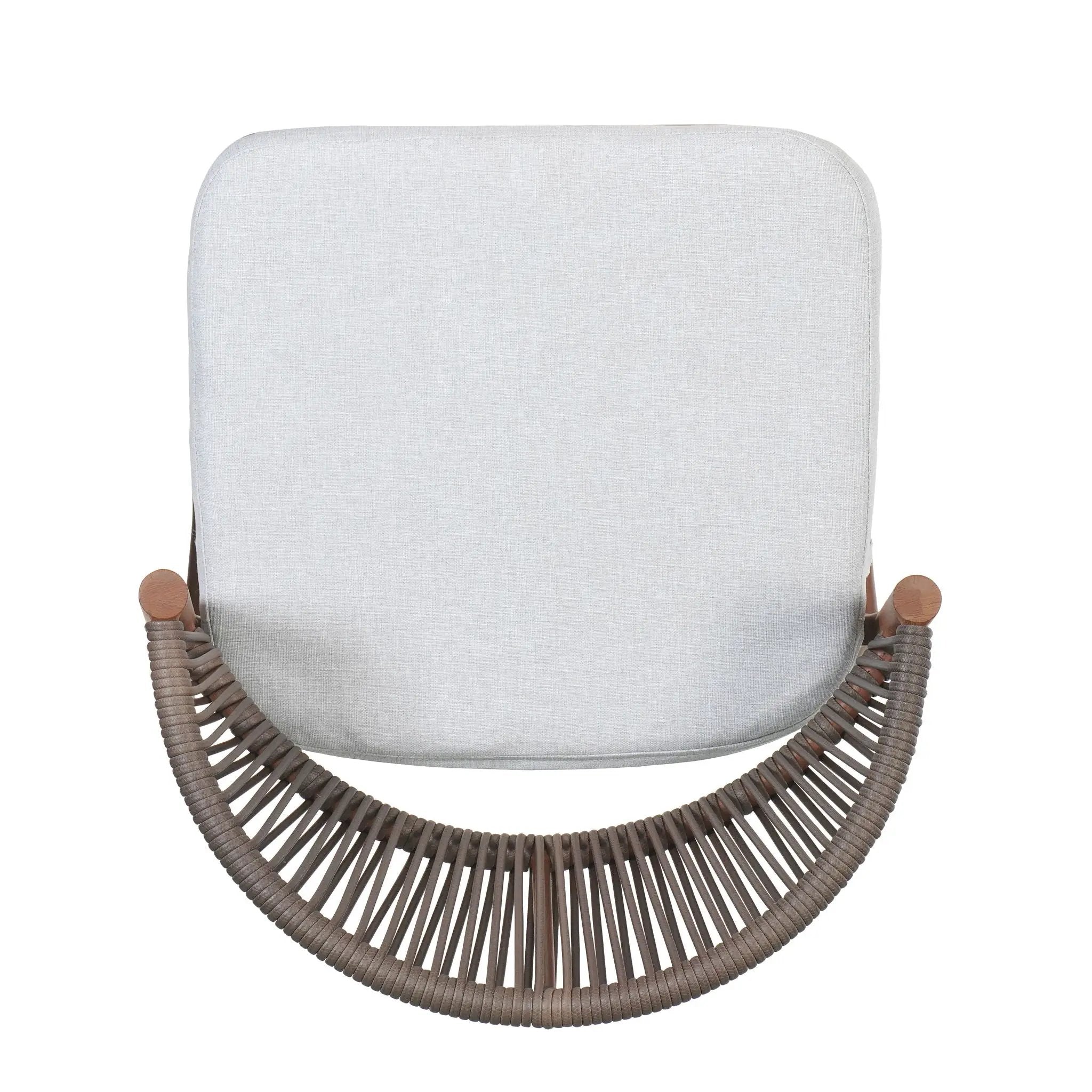 Outdoor Bar Height Metal Frame Counter Stools with Scallop-Shaped Backrest & Water-Resistant Cushions by HouseOfZazla