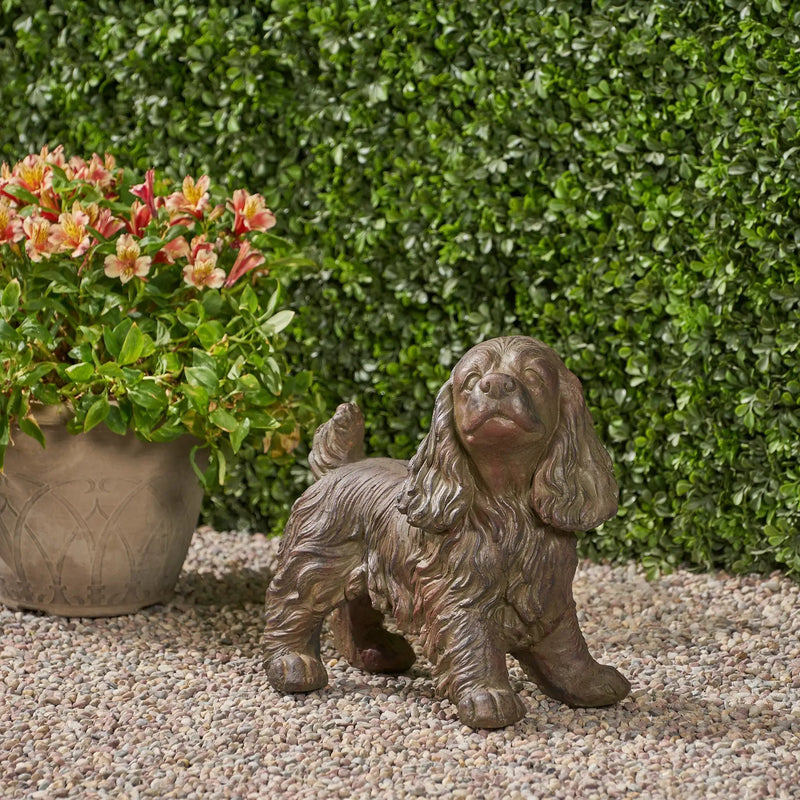 Josie Dog Cast Stone Garden Statue by HouseOfZazla