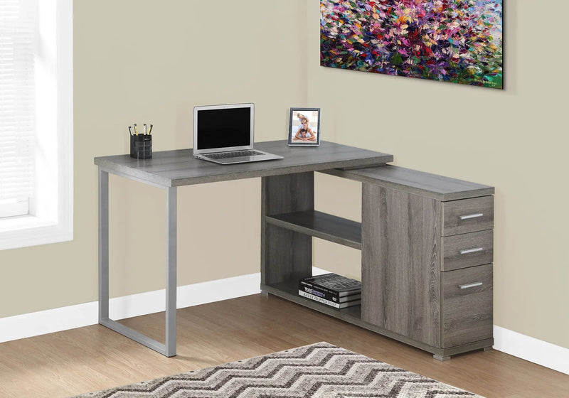 Computer Desk, Home Office, Corner, Left, Right Set - Up, Storage Drawers, L Shape, Laptop, And Contemporary & Modern by Unique Piece Furniture