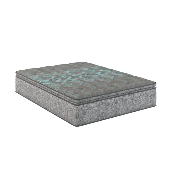 Comfort Care - 10" Hybrid Euro Top Mattress Plush Comfort - Blue / Gray - Twin Extra Long