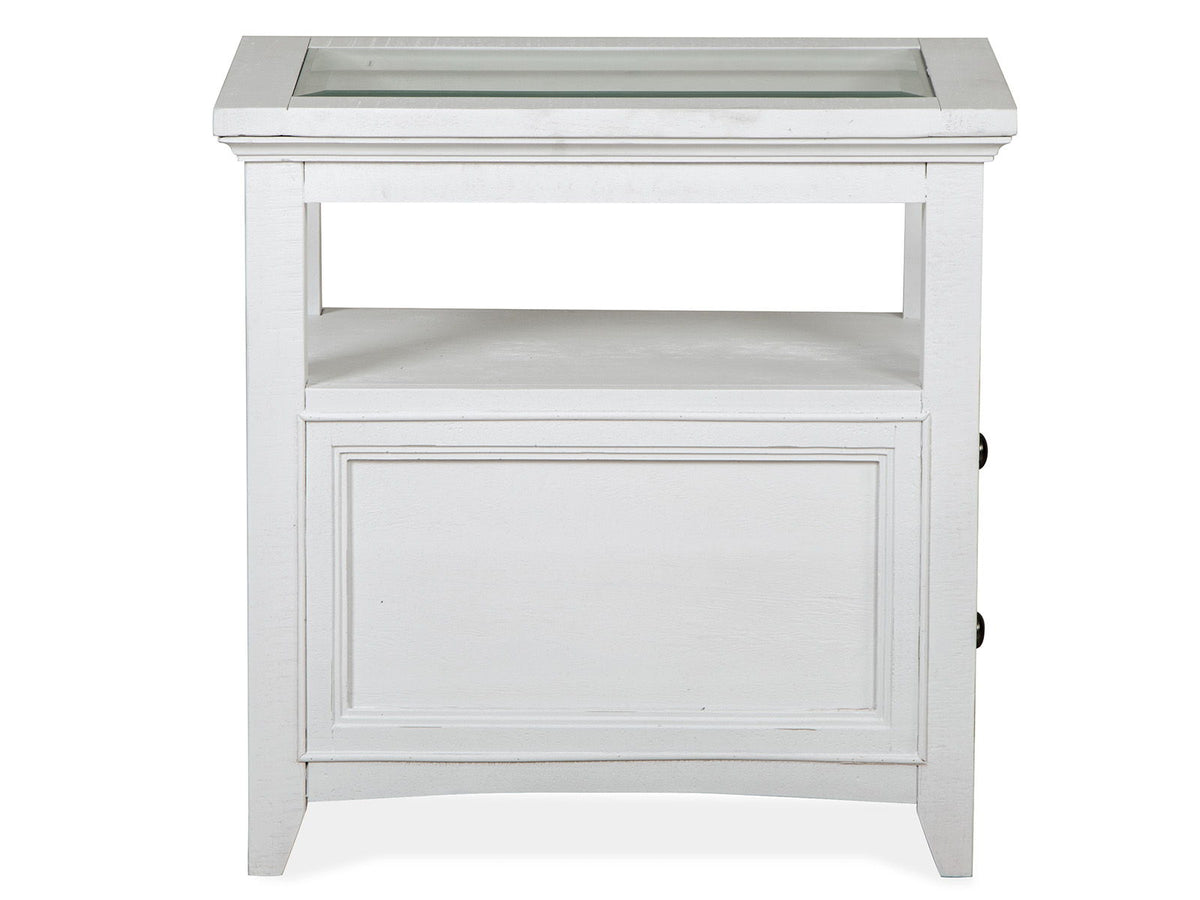 Heron Cove - Chairside End Table - Chalk White, photo 6 of 7