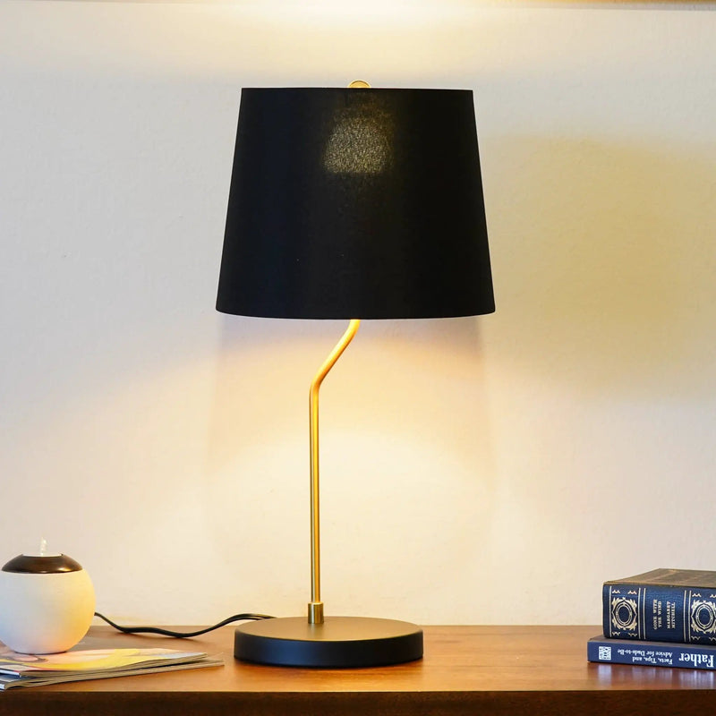 Desk Lamp For Bedside And Table Use - Black by HouseOfZazla
