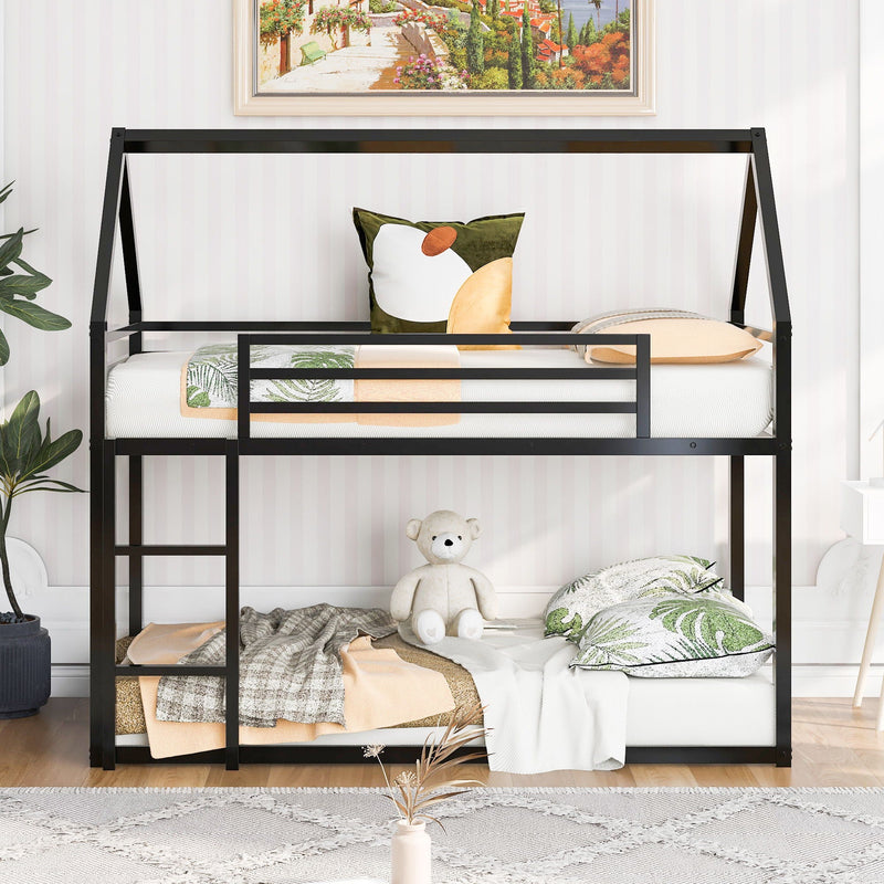 House Bunk Bed With Built In Ladder by HouseOfZazla