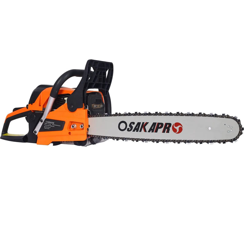 High Performance 22" 58Cc Gasoline Chainsaw For Trees And Wood Cutting Epa Compliant - Orange by HouseOfZazla
