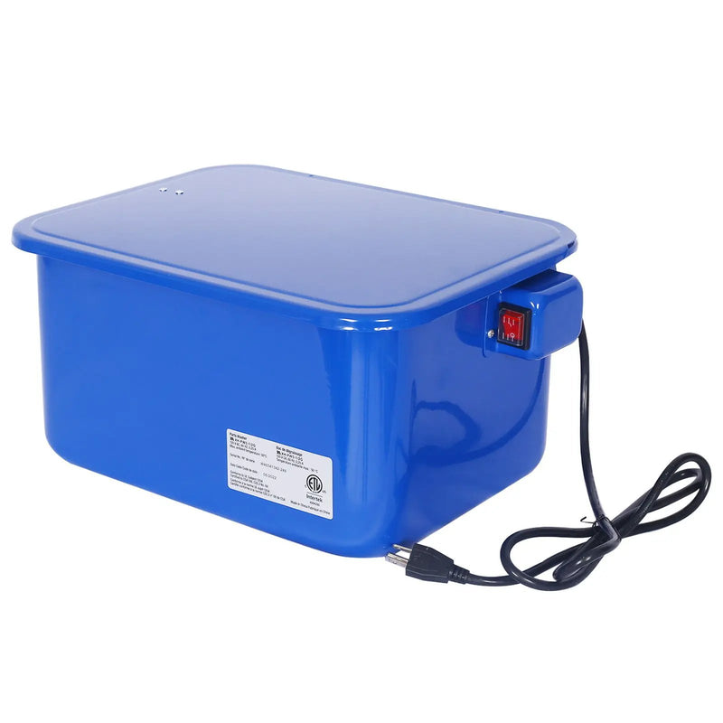 Benchtop Parts Washer With 110V Pump, 3.5 Gallon Capacity - Blue by HouseOfZazla